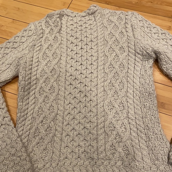 IrelandsEye 100% merino wool cream cardigan - Picture 11 of 13
